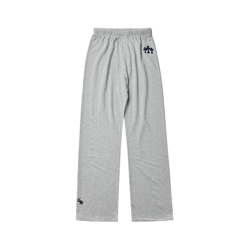 Gray Baggy Sweatpants with Drawstring Waist view