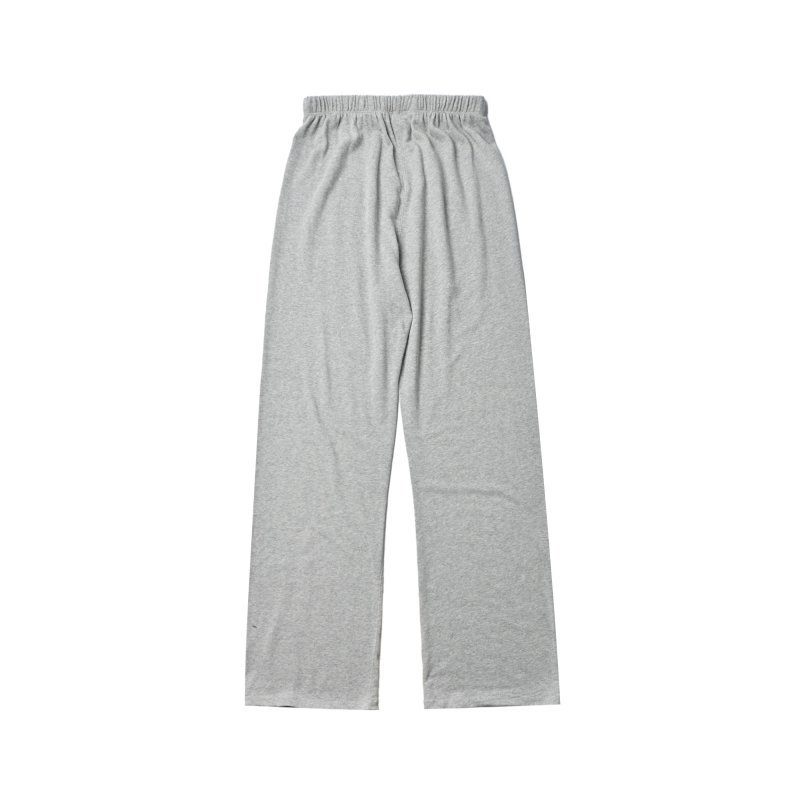 Gray Baggy Sweatpants with Drawstring Waist view
