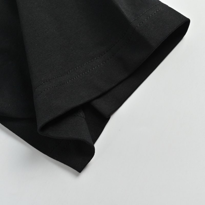 Burberry Black Logo Embroidered T-Shirt view