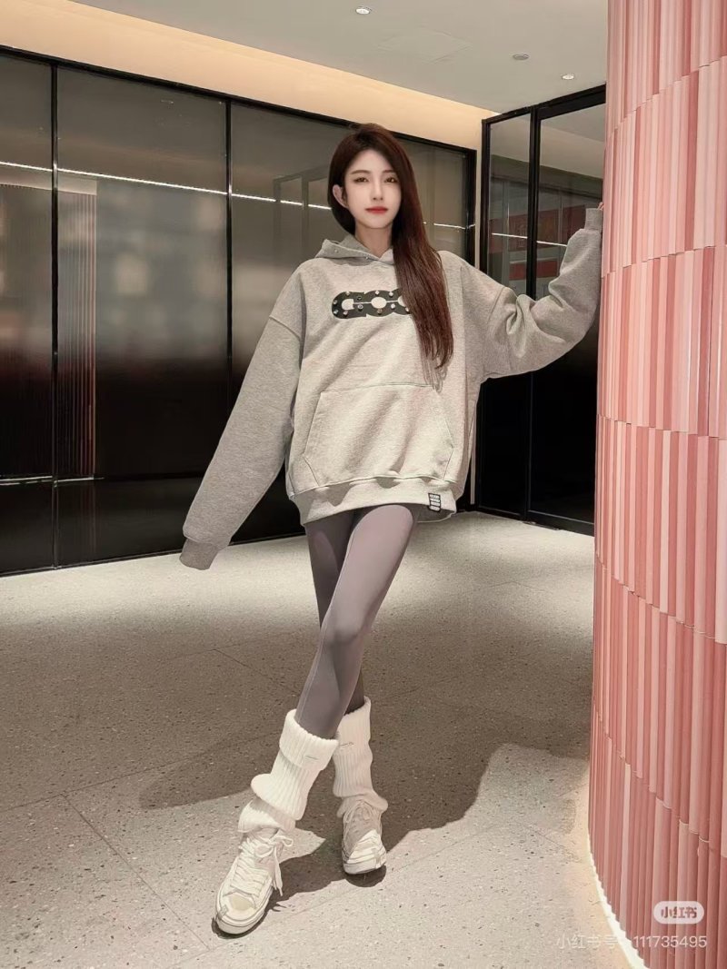 Gray Graphic Hoodie with Colorful Embellished Design view