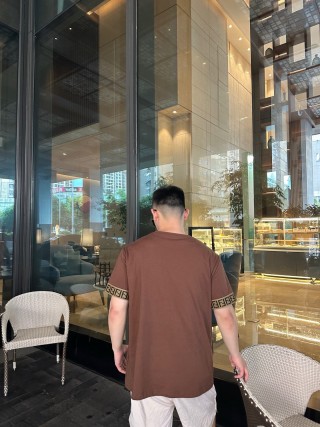 Fendi Monogram Sleeve Brown T-Shirt view 4