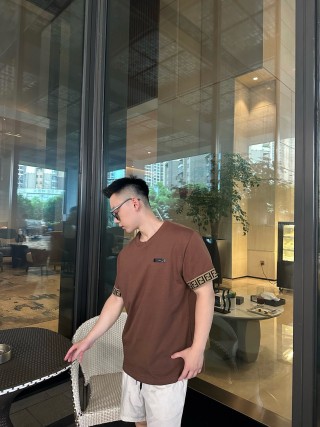 Fendi Monogram Sleeve Brown T-Shirt view 7