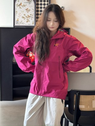 Arc'teryx Beta SL Hooded Windbreaker Jacket - Magenta view 3