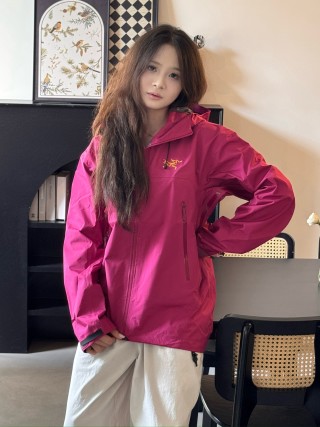 Arc'teryx Beta SL Hooded Windbreaker Jacket - Magenta view 4
