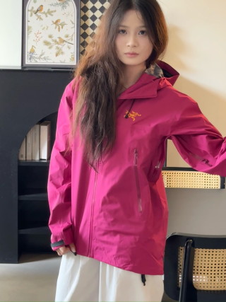 Arc'teryx Beta SL Hooded Windbreaker Jacket - Magenta view 5