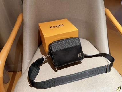 Fendi Colorblock Camera Bag Navy Blue view 3