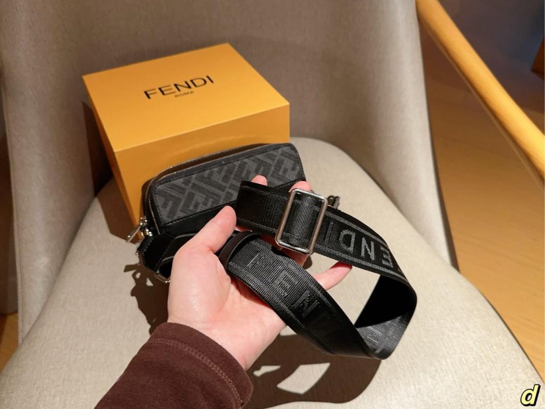 Fendi Colorblock Camera Bag Navy Blue view