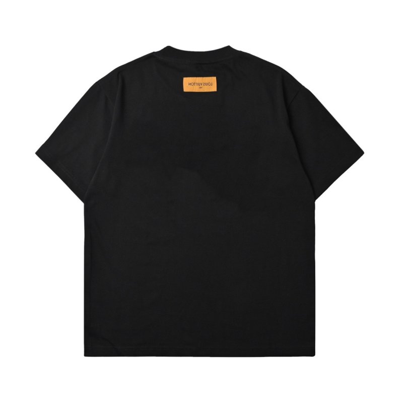 Black Graphic Print Short Sleeve T-Shirt view
