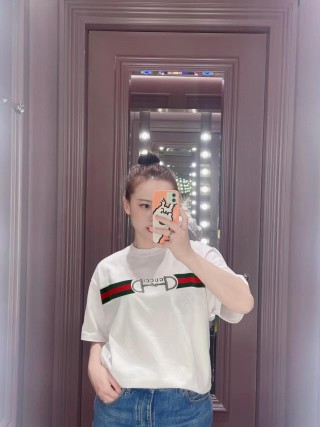 Gucci Horsebit Logo White T-Shirt view 3