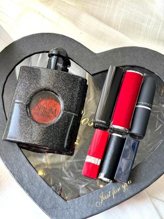 Black Opium Rose Heart Luxury Gift Set – Inspired Fragrance & Cosmetics Collection view 6