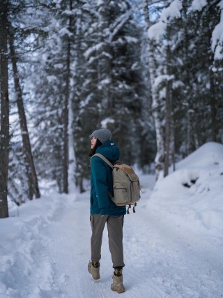 Teal Down Jacket with Black Trim view 4