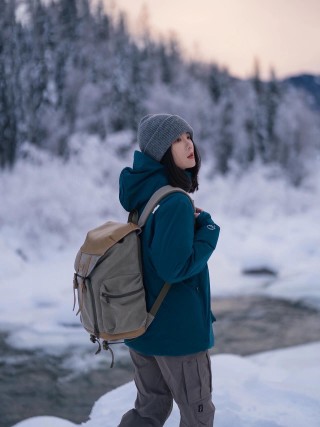 Teal Down Jacket with Black Trim view 9