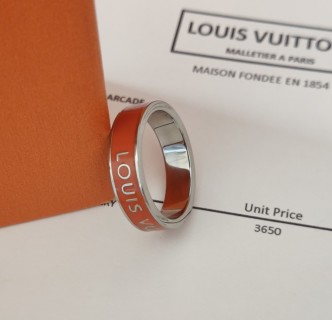 Louis Vuitton Orange Enamel Ring