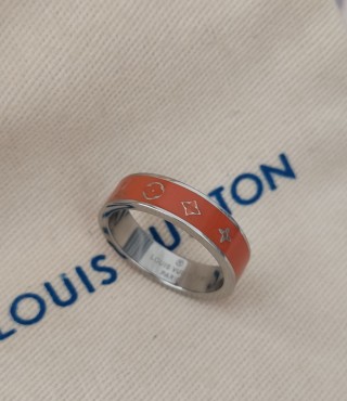 Louis Vuitton Orange Enamel Ring view 2