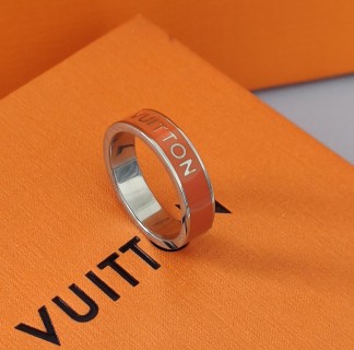 Louis Vuitton Orange Enamel Ring view 5