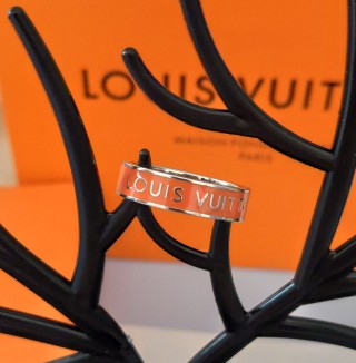 Louis Vuitton Orange Enamel Ring view 6