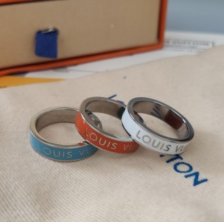 Louis Vuitton Orange Enamel Ring view 9