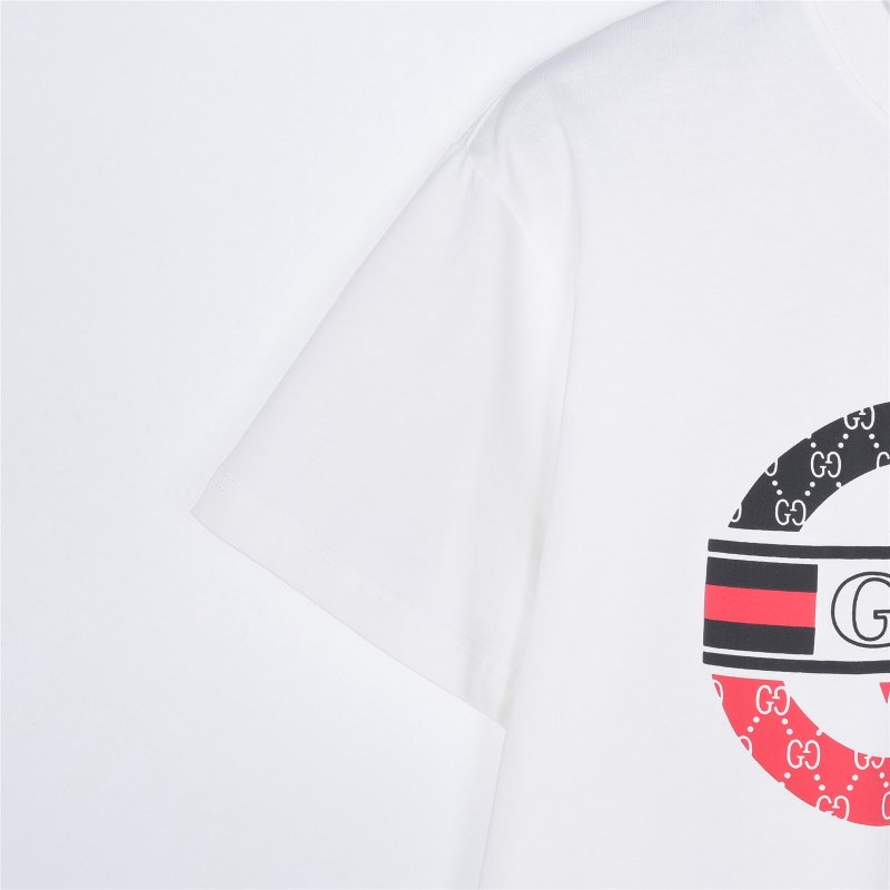 Gucci Logo Print White T-Shirt view