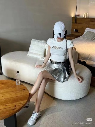Balenciaga White Three Stripe Baseball Cap view 8