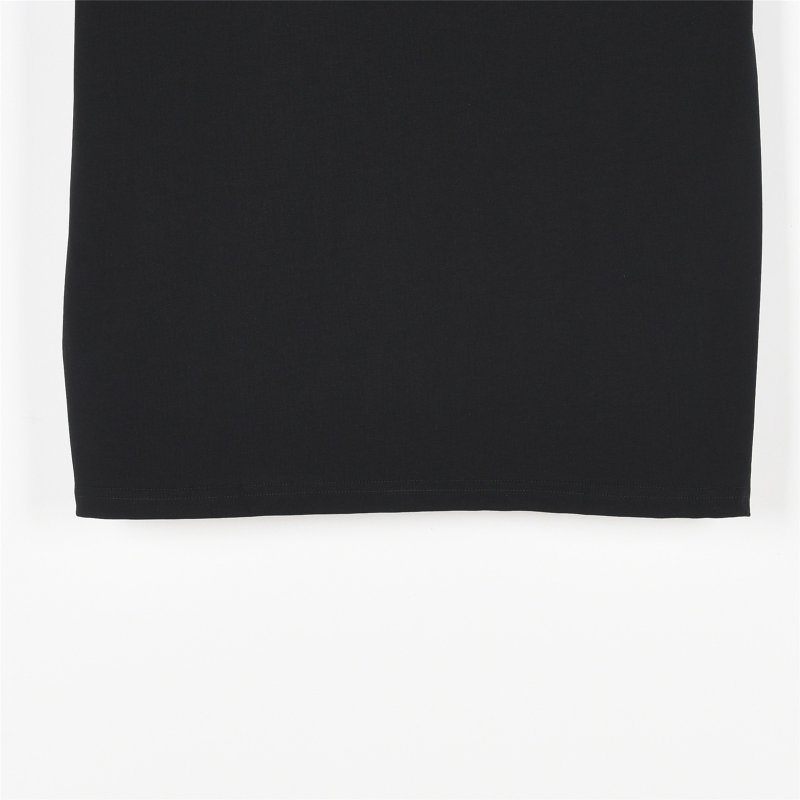 Black Graphic Logo T-Shirt with Blue Plaid Trim view