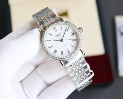 Longines Elegant Couple Series Men's Watch 39.5mm Silver