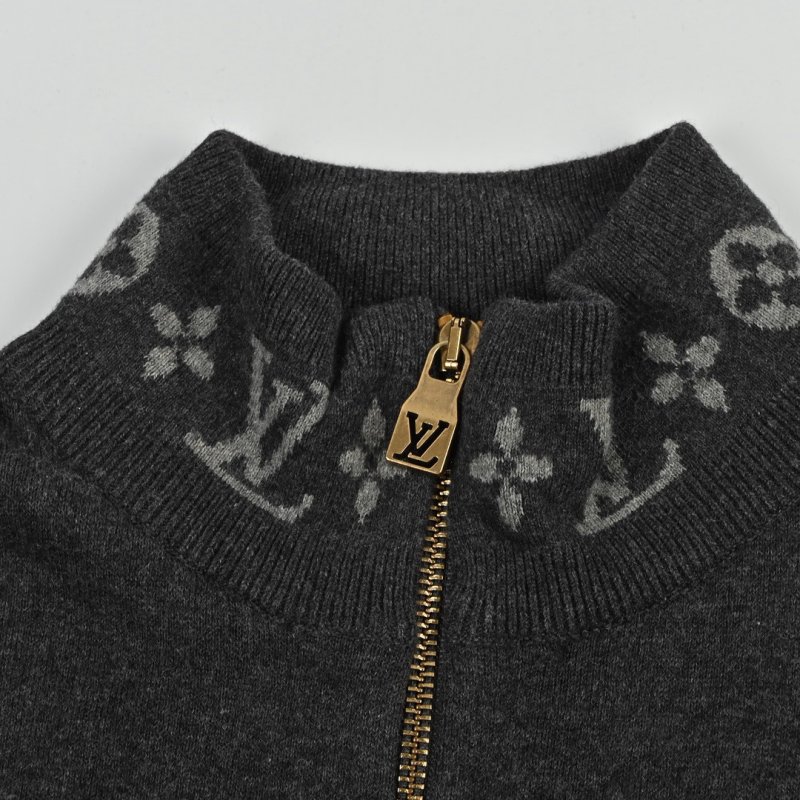 Black & Grey Zip-Up Track Jacket view