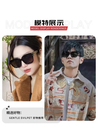 Black Flat Top Aviator Sunglasses view 9