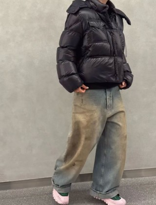 Moncler Black Puffer Down Jacket view 3