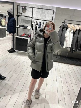 Premium Puffer Down Jacket Beige view 2