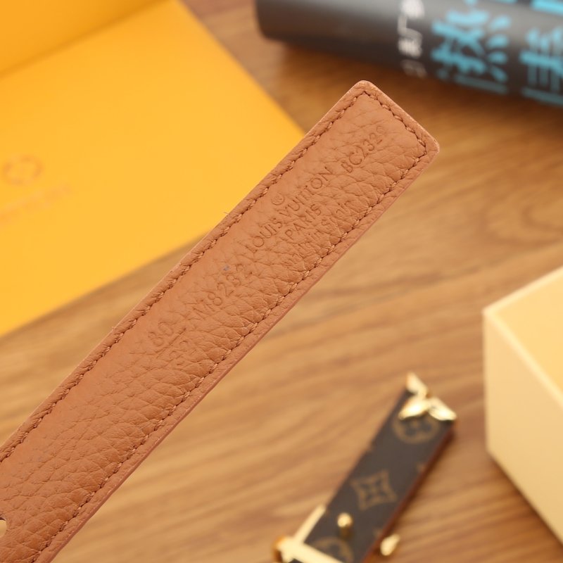 Louis Vuitton Iconic Reversible Leather Belt - Tan 20mm