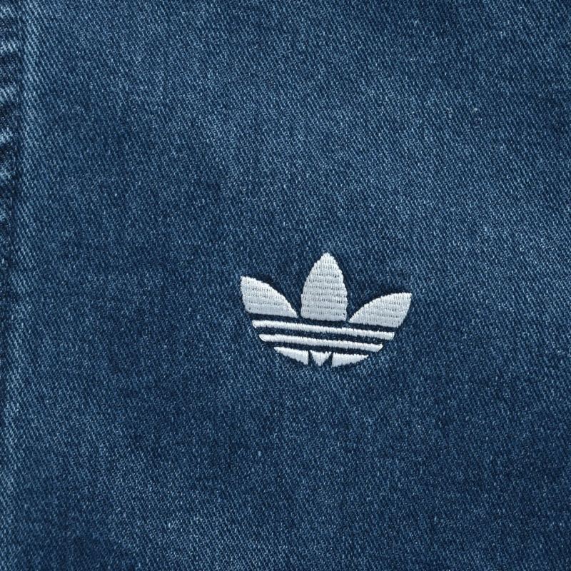 Adidas 3-Stripe Denim Track Jacket Navy Blue view