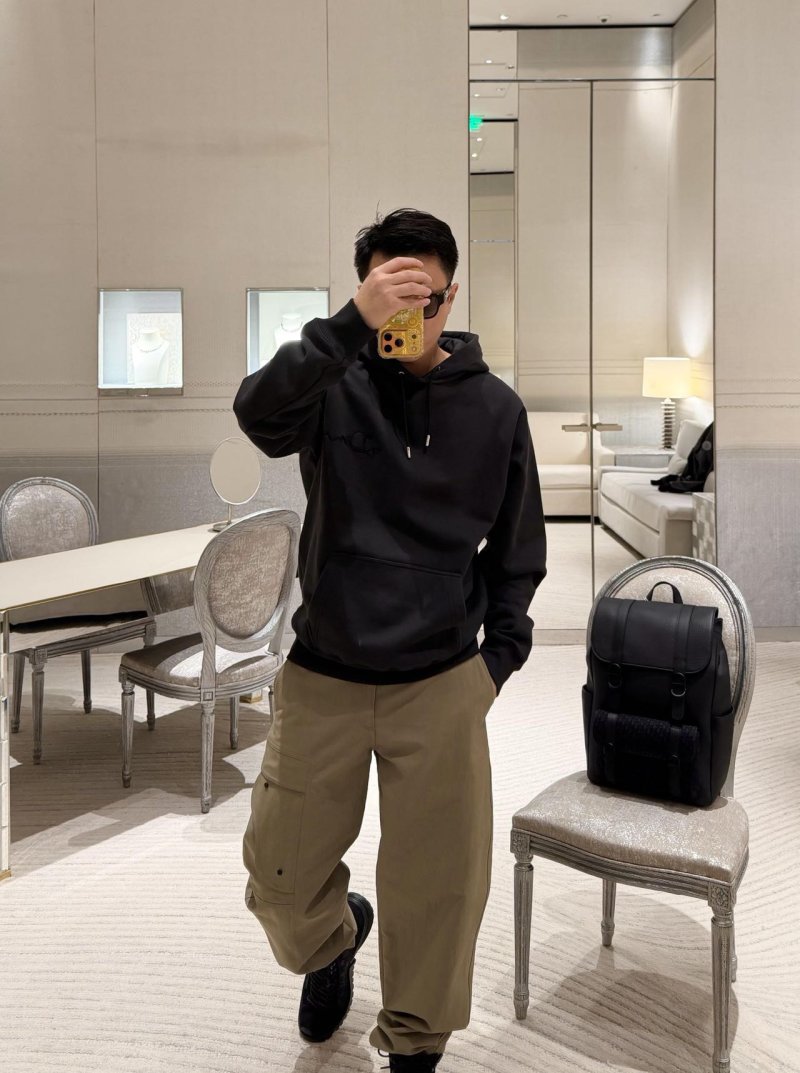 Dior CD Logo Black Hoodie view