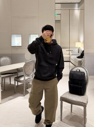 Dior CD Logo Black Hoodie view 3