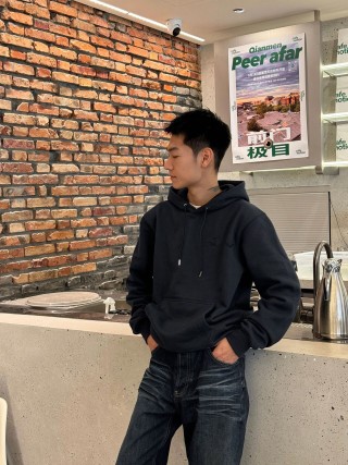 Dior CD Logo Black Hoodie view 5