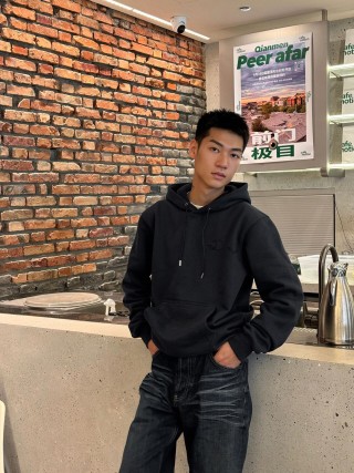 Dior CD Logo Black Hoodie view 6
