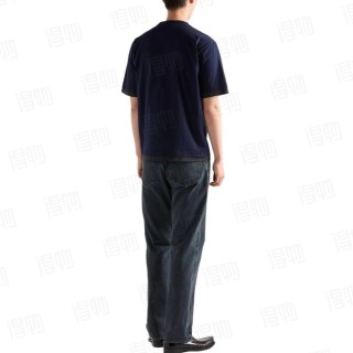 Prada Navy Blue Short Sleeve T-Shirt view 6