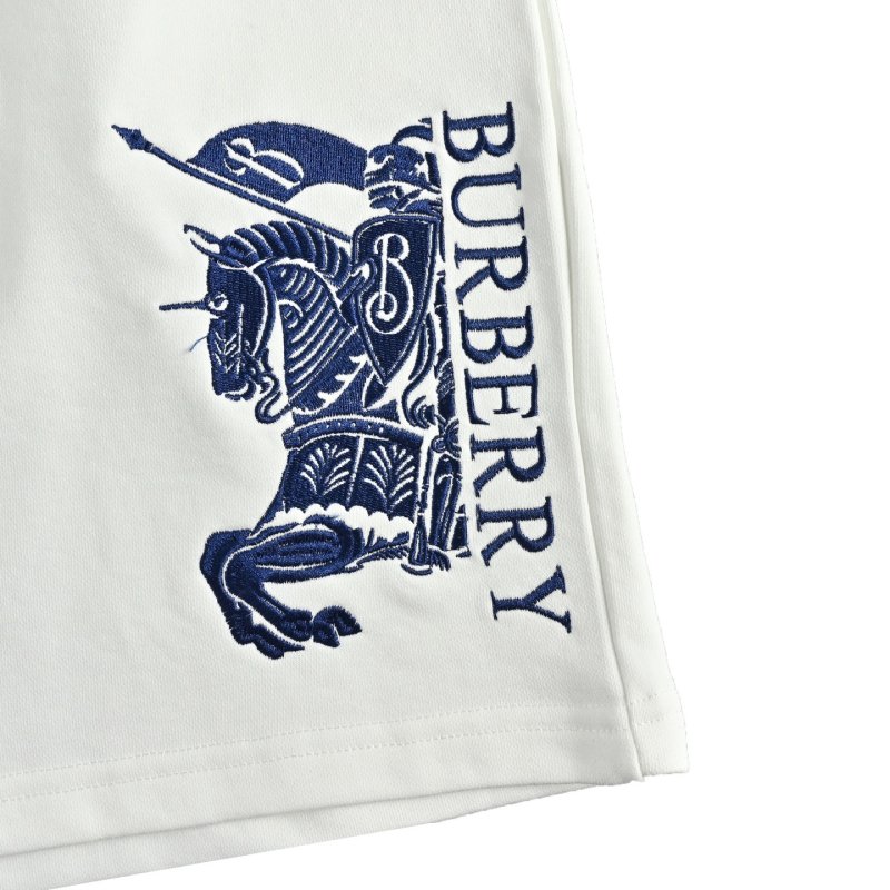 Burberry Embroidered EKD White Shorts view