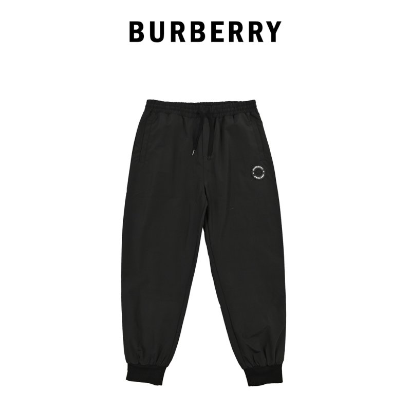 Navy Cropped Nylon Cargo Pants with Embroidered Logo view