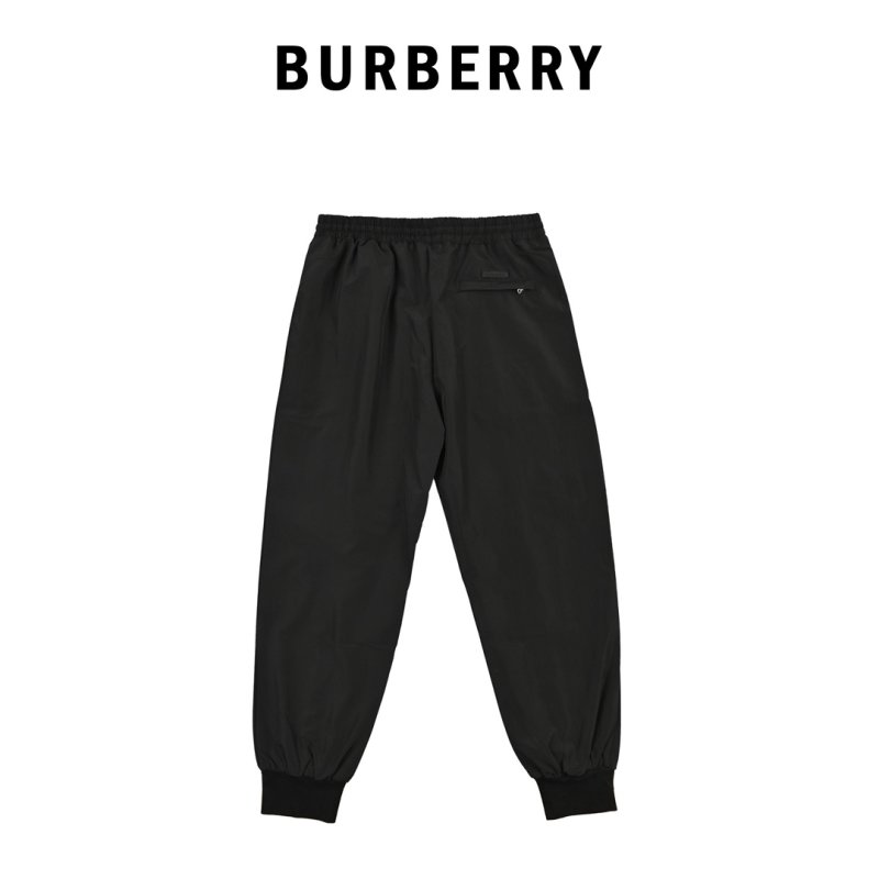 Navy Cropped Nylon Cargo Pants with Embroidered Logo view
