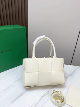 Bottega Veneta Cassette Cream Quilted Tote Bag