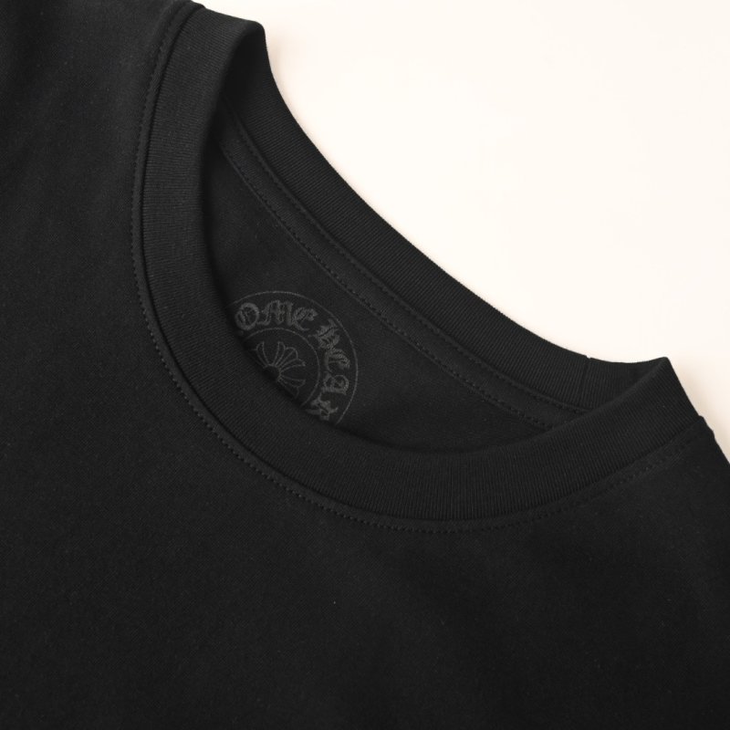 Black Pocket T-Shirt with Vertical Text Graphic view