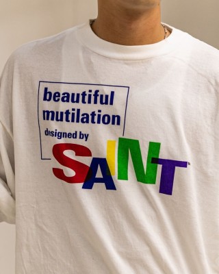 Saint Michael Beautiful Mutilation Cream Long Sleeve Tee view 5