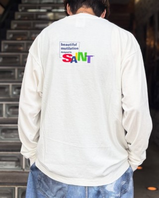 Saint Michael Beautiful Mutilation Cream Long Sleeve Tee view 7