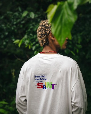 Saint Michael Beautiful Mutilation Cream Long Sleeve Tee view 8