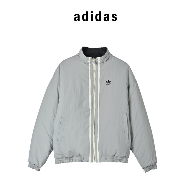 Adidas Black & White Striped Track Jacket with Crest view