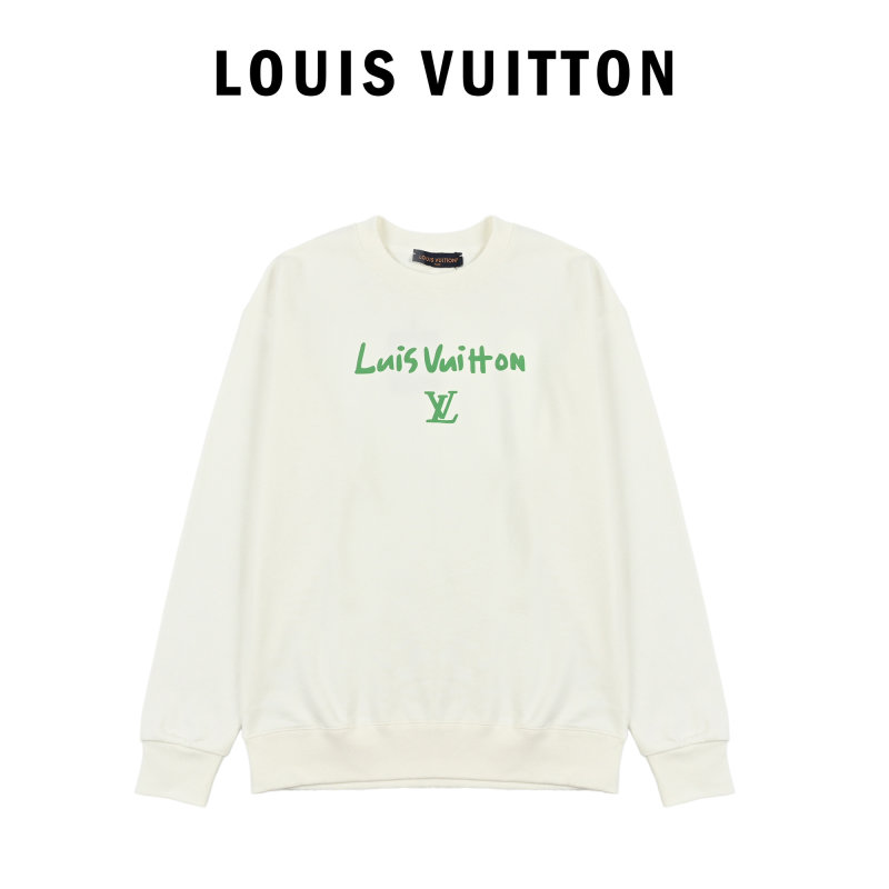 Louis Vuitton Cream Logo Embroidered Hoodie view