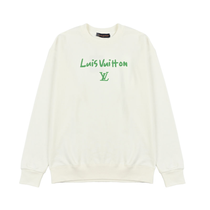 Louis Vuitton Cream Logo Embroidered Hoodie view