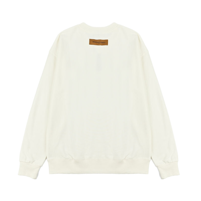 Louis Vuitton Cream Logo Embroidered Hoodie view