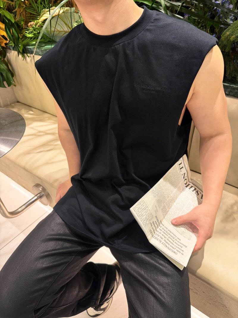 Balenciaga Black Sleeveless T-Shirt