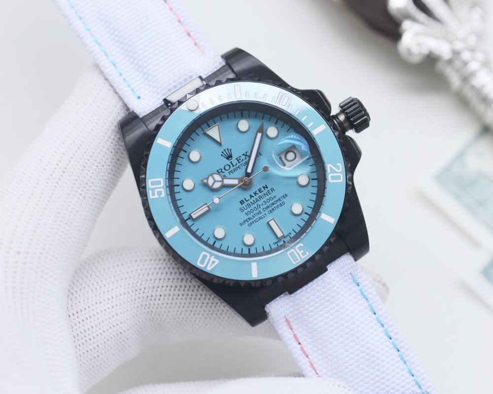 Rolex Submariner Blaken Tiffany Blue 40mm Automatic Watch